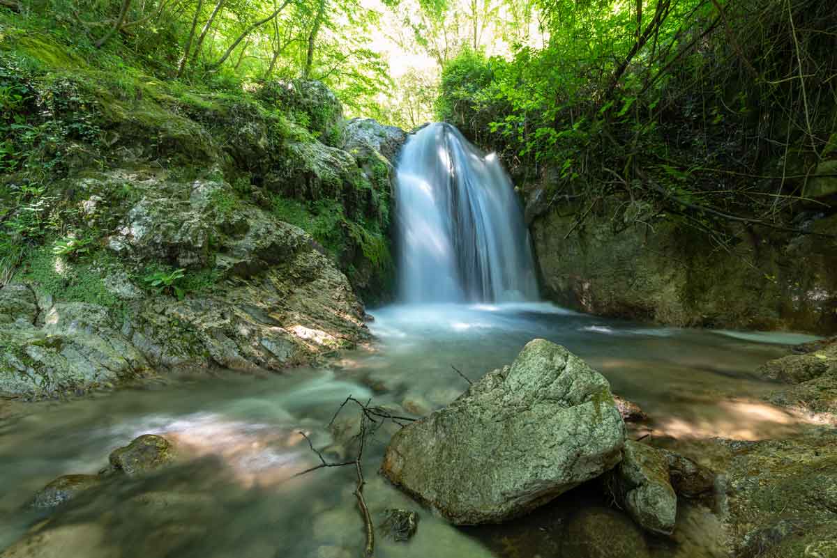 ferriere river silk effect waterfall